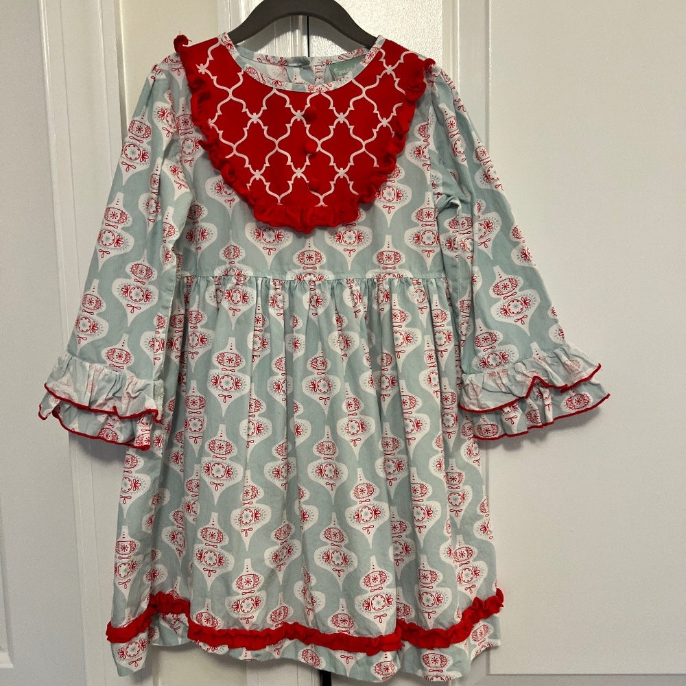 Sage and Lilly adorable blue and red dress! Size 6, EUC